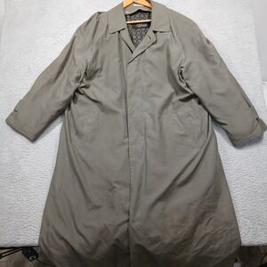 Sanyo by Carol Cohen Women's Green Trench Coat Lined Long Jacket XL